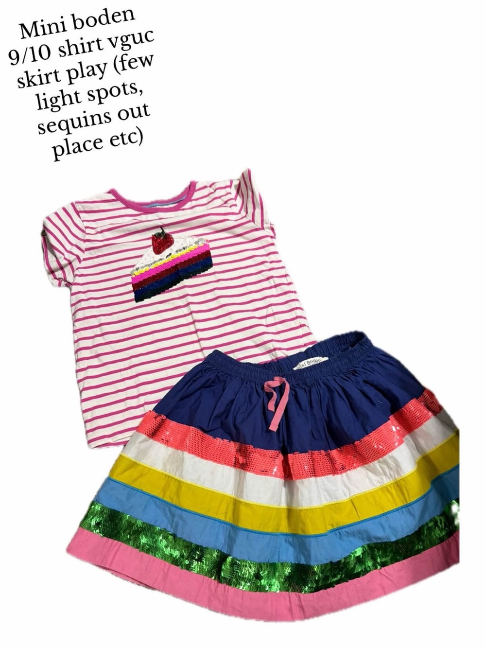 Mini boden cake shirt and skirt 9/10